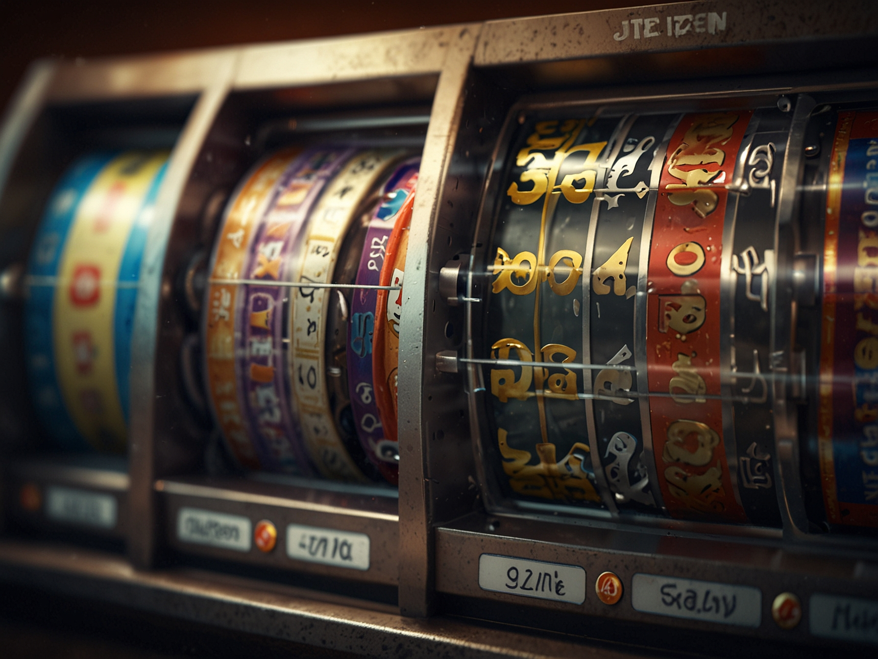 Games banner with free spins and slot reel