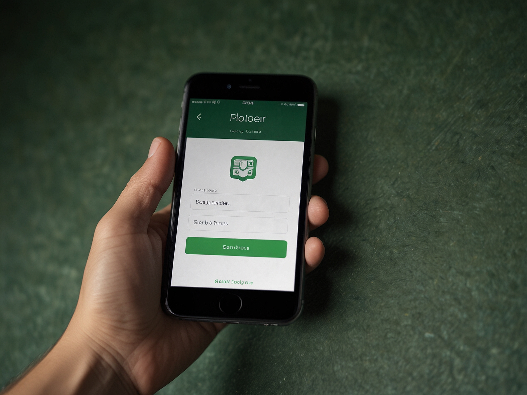 Minimalist login interface image